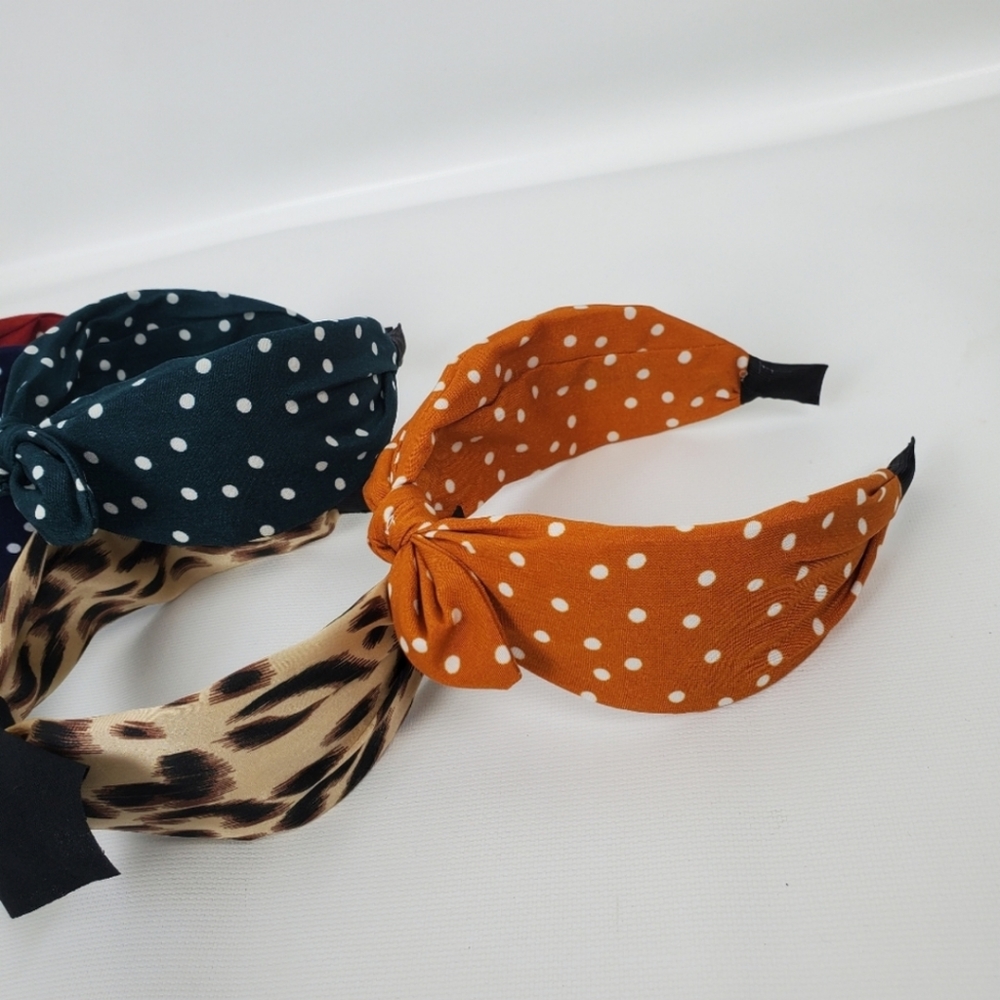 Head Band Hairband Bow Polka Dots - Picture 7 of 7
